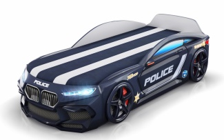 Кровать-машина Romeo-M Полиция черная