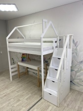 Лестница-комод (для 2х-ярусной кровати и чердака дерево) 