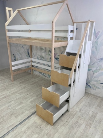 Лестница-комод (для 2х-ярусной кровати и чердака дерево)  фото 2