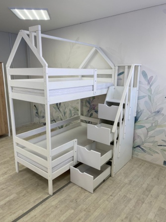 Лестница-комод (для 2х-ярусной кровати и чердака дерево)  фото 6