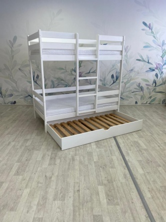 Кровать двухъярусная деревянная «Массив 012» фото 1