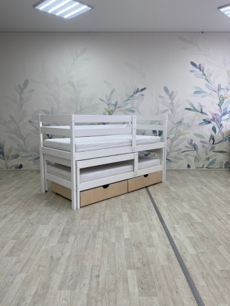 Кровать двойная деревянная «Массив 014 + 015» без лестницы фото 6