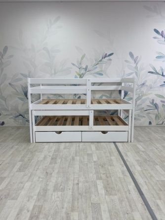Кровать двойная деревянная «Массив 014 + 015» без лестницы фото 4
