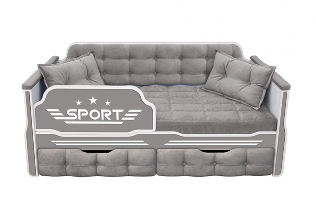 Кровать с мягкой спинкой Спорт фото 11