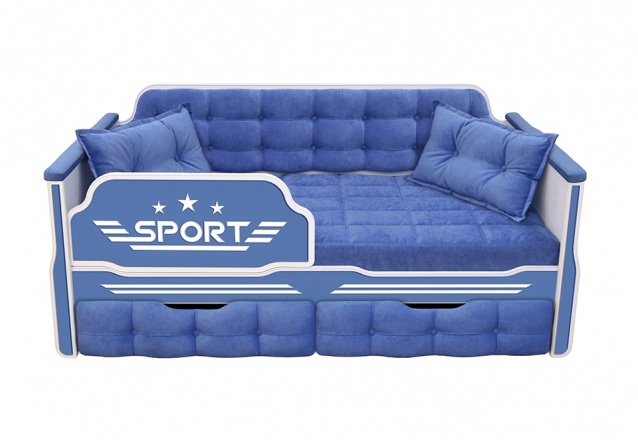 Кровать с мягкой спинкой Спорт фото 9